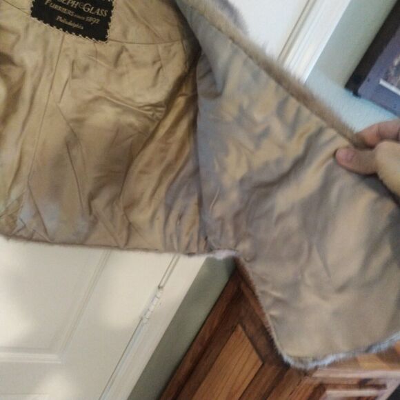 Joseph Glass Furriers Women's Stole Fur Wrap Classic Brown Rustic Shawl - Picture 5 of 16